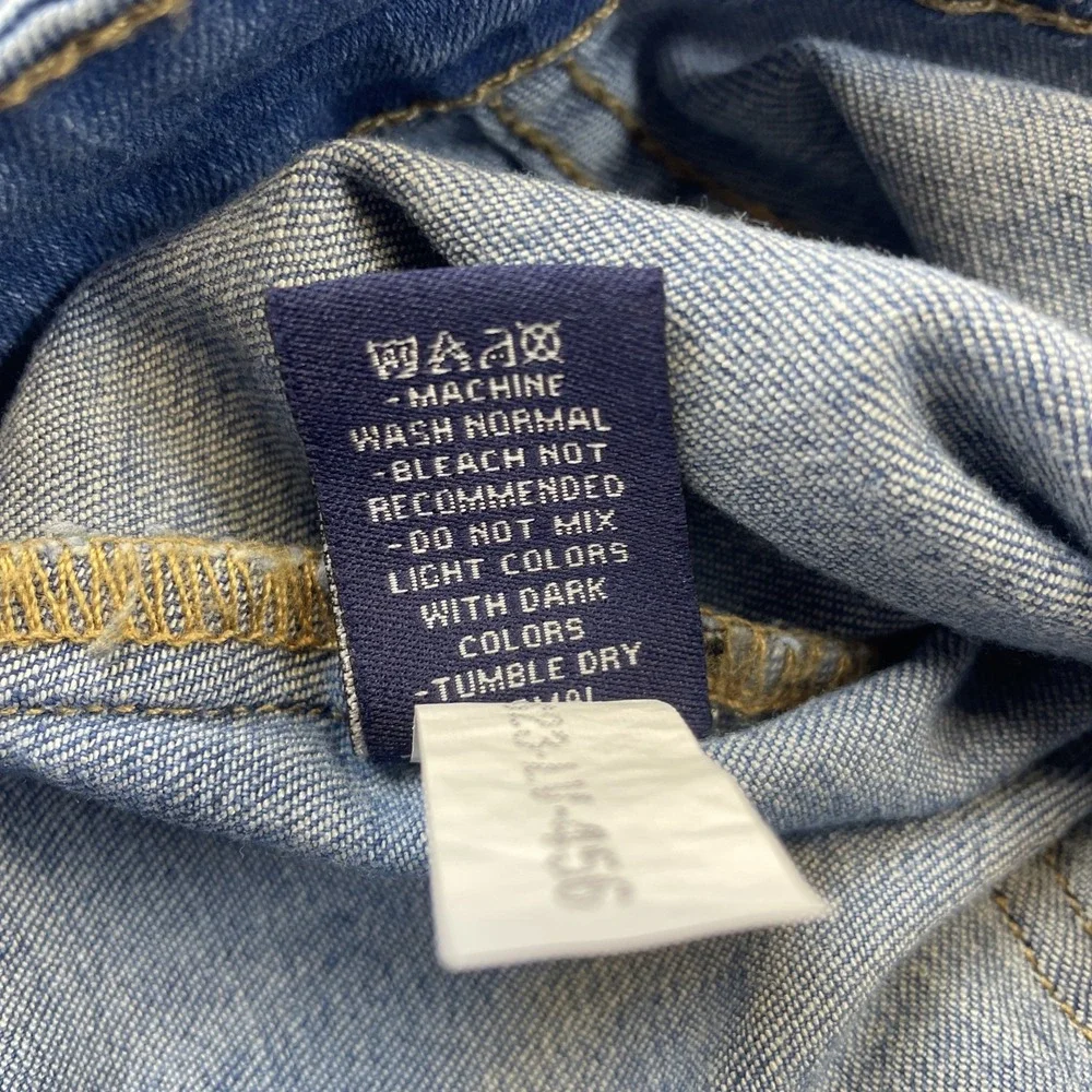 NWT Beverly Hills Polo Club Denim Long Sleeve Pockets‎ Logo Jacket girl's 10